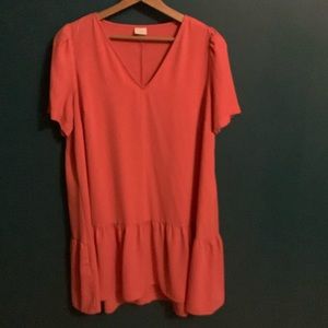 A New Day coral tunic/dress size XL